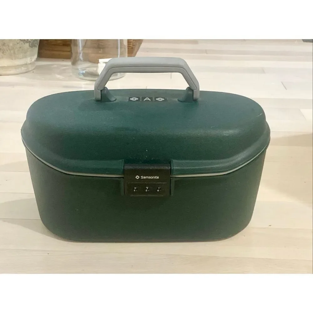 Vintage Samsonite Oyster GLS  Luggage Train Case Carry-On Combination Lock Made